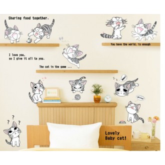 Lovely Baby Cat Wall Sticker